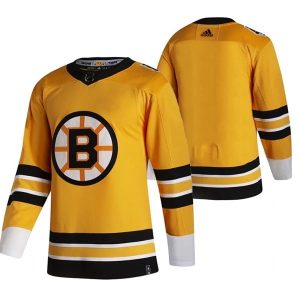 Miehille NHL Boston Bruins Pelipaita Blank 2022 Reverse Retro Keltainen Authentic
